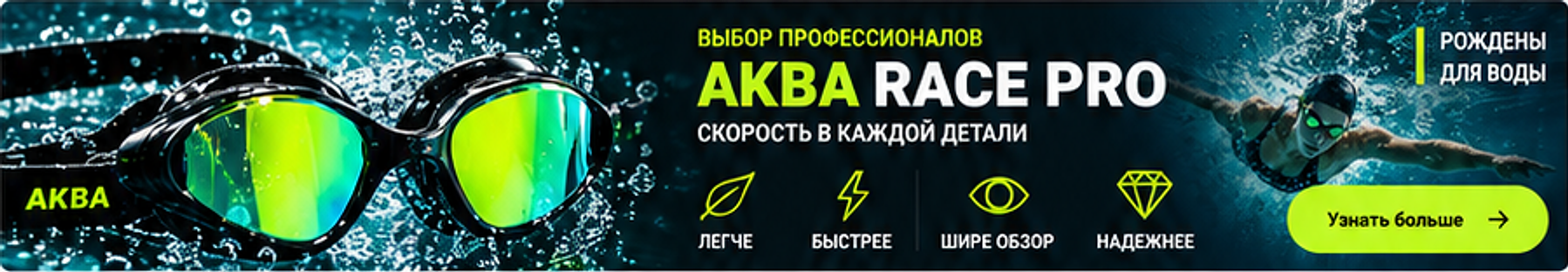 ВЫБОР ПРОФЕССИОНАЛОВ. АКВА RACE PRO. Скорость в каждой детали.